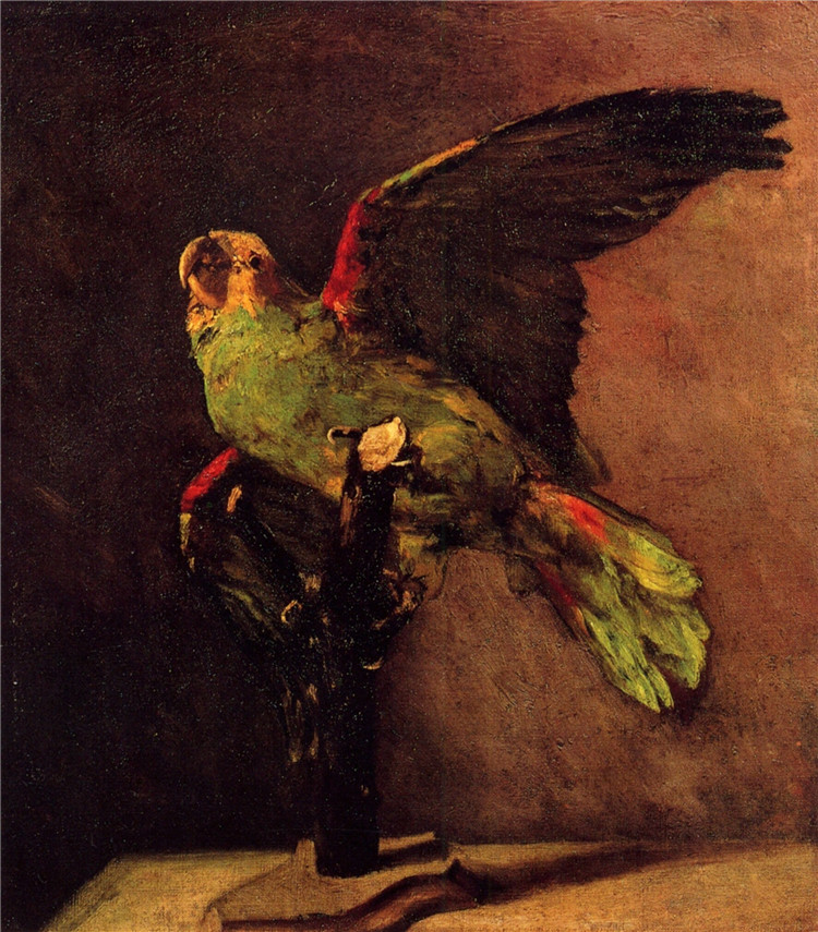 The Green Parrot Vincent Willem Van Gogh Oil Painting